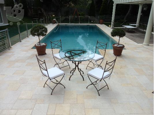 Τραπέζια κήπου Ηλιούπολη 2II 0I 26 938 Garden Tables Ilioupoli Trapezia Kipou Ilioupoli Me...
